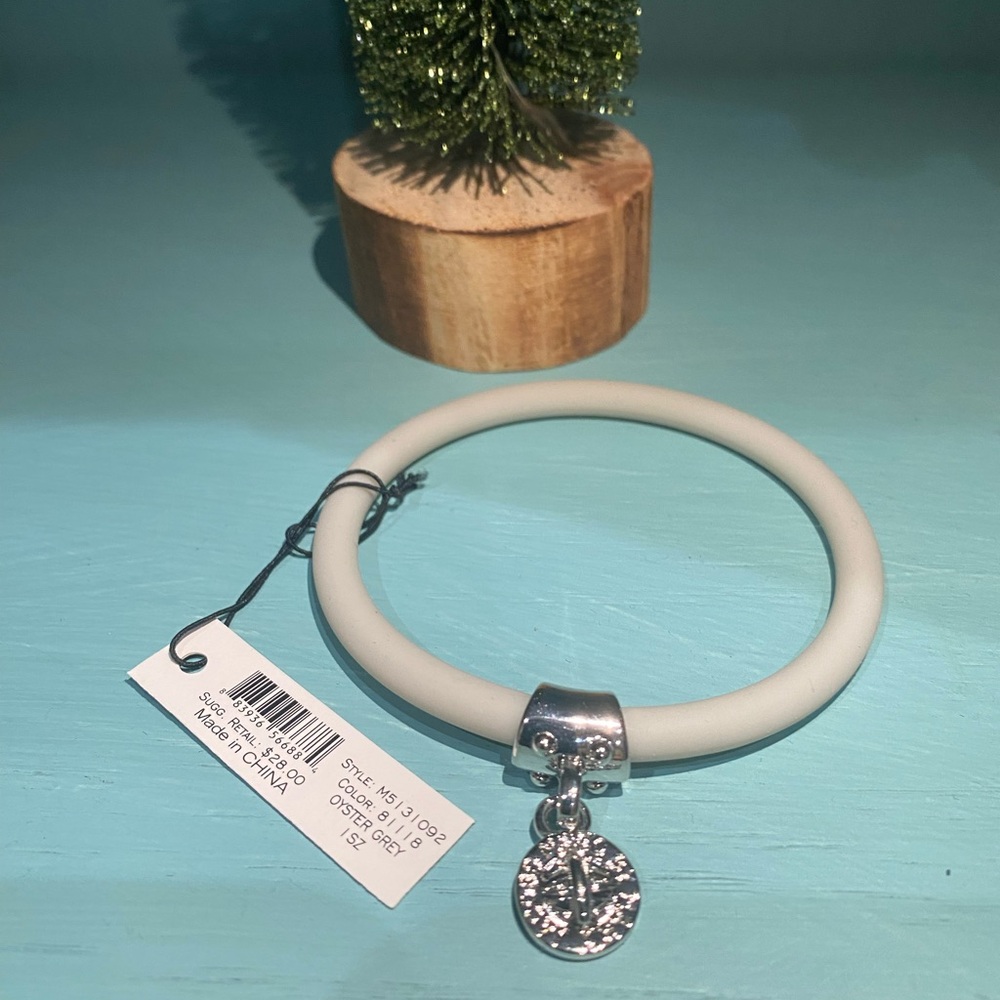 Marc By Marc Jacobs Silver and Cream Bracelet